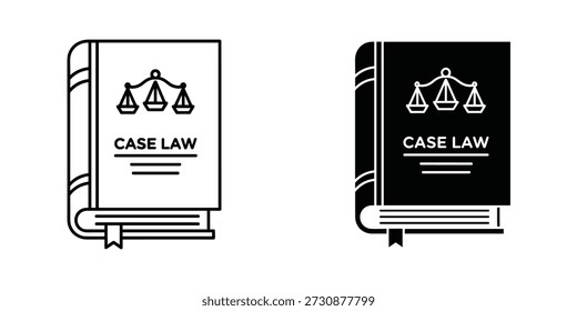 Dos libros abiertos con jurisprudencia y escalas de símbolos de justicia en blanco y negro legal