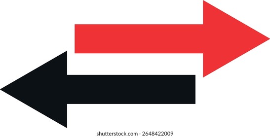 Two opposing arrows illustrate a choice or dual direction.