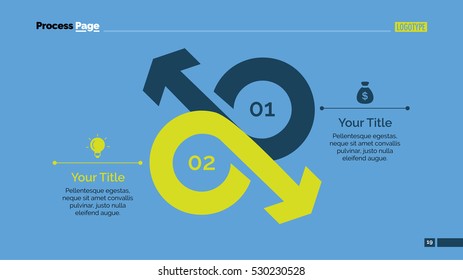 Two Opposing Arrows Slide Template