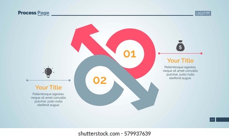 Two Opposing Arrows Slide Template