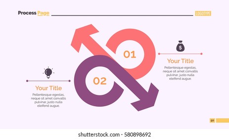 Two Opposing Arrows Slide Template