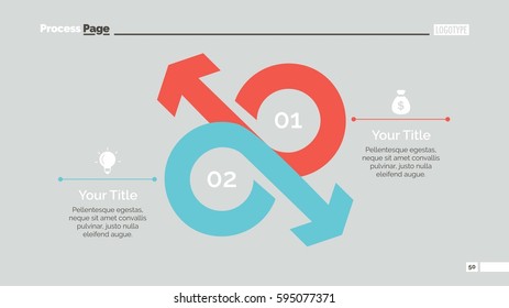 Two Opposing Arrows Slide Template