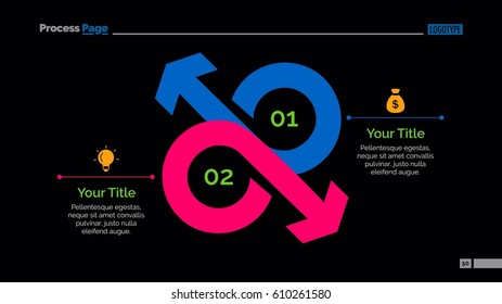 Two Opposing Arrows Slide Template