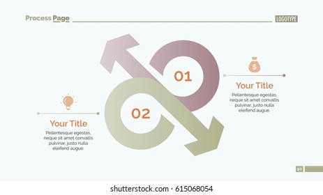 Two Opposing Arrows Slide Template