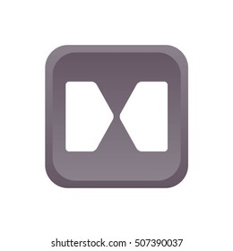 Two opposite triangular arrows pointing to the center icon.