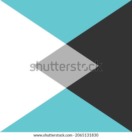 Two opposite white and black sides merging. Teamwork, unification, integration, globalization, mix and synthesis concept. Flat design. EPS 8 vector illustration, no transparency, no gradients