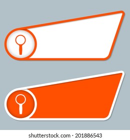 two orange boxes for any text with magnifier