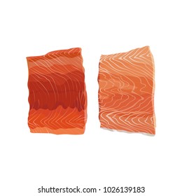 Two Orange Salmon