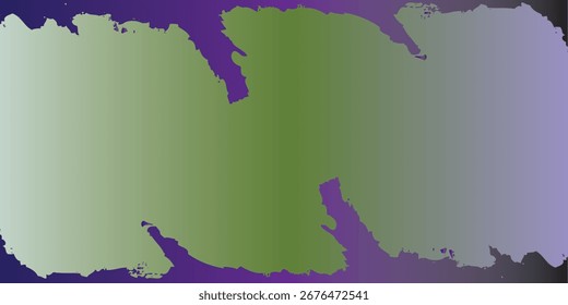 Two overlapping, irregular shapes in muted shades of green, gray, and purple, with soft transitions and brushstroke effects.