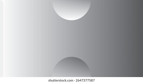 Two overlapping, light gray circles on a gray gradient background.