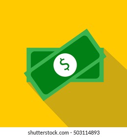 Two packs of money icon. Flat illustration of two packs of money vector icon for web