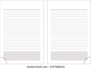 Two pages a vector illustration