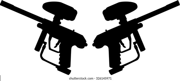 Two Paintball guns