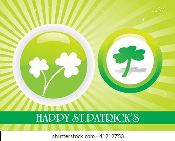 two pair circle with shamrock design