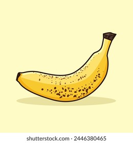 Two pairs of bananas fruit vector illustration