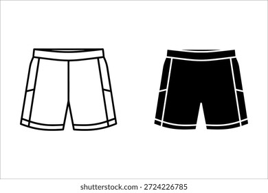 Dos pares de pantalones cortos deportivos blancos y negros con rayas blancas y costuras pantalones cortos negros pantalones cortos blancos