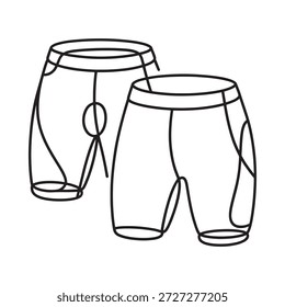 Dois pares de cuecas masculinas em um fundo branco