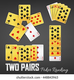Two Pairs poker ranking casino sets