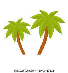 Similar Images, Stock Photos & Vectors of palm trees on a white