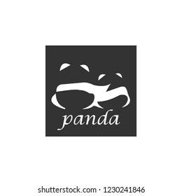 two panda vector logo