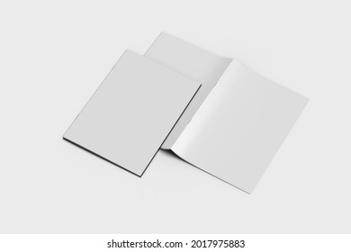 Two papers, one is a cover and the other is in an open position