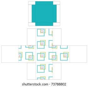 Two Part Box Template 1 Stock Vector (Royalty Free) 73788802 | Shutterstock