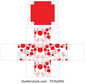 Two Part Cubic Box Red