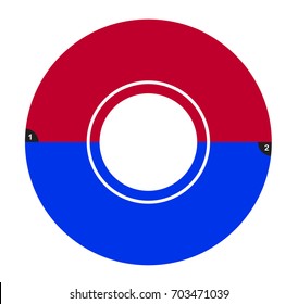 Two Part Numbered Circular Process Flow