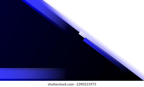 Two partitions sections blue and white contrast copy space background