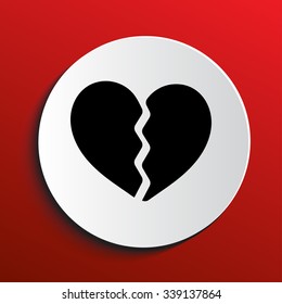 Two parts of broken heart