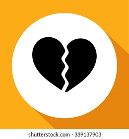 Two parts of broken heart