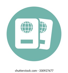 Two passports icon