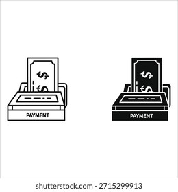 Dos terminales de pago con símbolos en euros y dólares