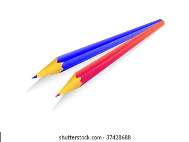 two pencils