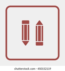 Two pencils icon.