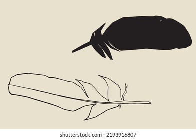 Two pens with which texts used to be written.
