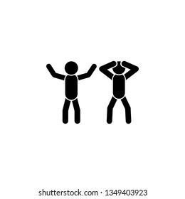 Two People Arguing Icon Simple Glyph Stock Vector (Royalty Free) 1349403923