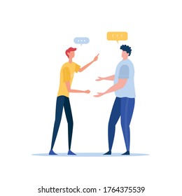 two people are arguing with something that doesn't really matter