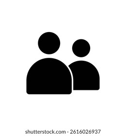 two people avatar icon vector design template