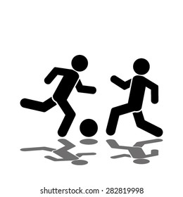 two people ,ball