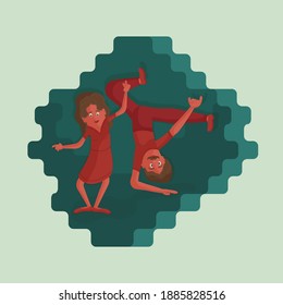 two people dance an incendiary dance