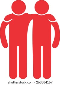 two people embracing