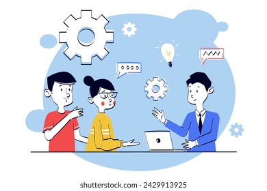 Two people express their complaints.