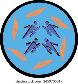 Zwei Personen fliegen in der Luft, geeignet für Abenteuer, Freiheit, Teamwork-Konzepte, Outdoor-Aktivitäten, Sport und kreative Werbedesigns.