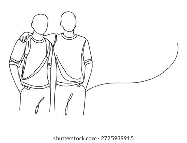 two people hand draw line icon vector
Vector hand draw line icon on a transparent background