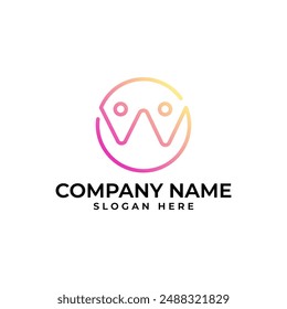 two people handling hand with both people connected to creating a circle of community in warmth gradient colors in modern and minimalist style