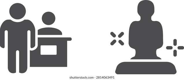 Two people holding hands silhouette standing together