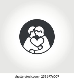 two people hugging each other