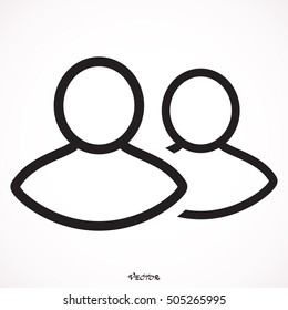 two people icons