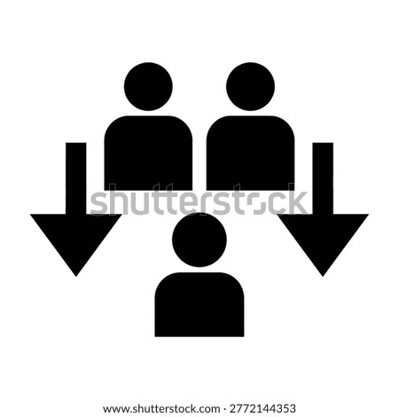Two people influencing or guiding one person, symbolizing leadership and mentorship in business or education